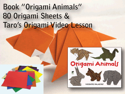 Origami Animals” Set — Book, Origami Paper, and a FREE Video Lesson |  Taro's Origami Studio