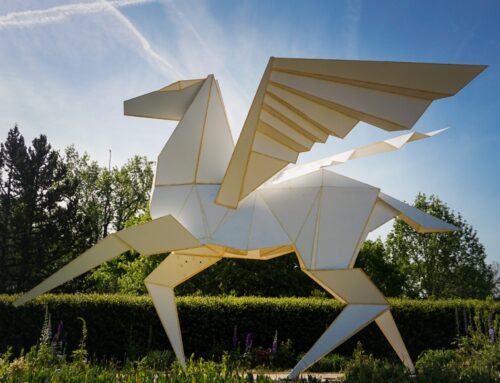 “Origami in the garden” in Winchester, VA